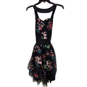NWOT Curtain Call Dance Halloween with embroidered flowers Costume Size Large